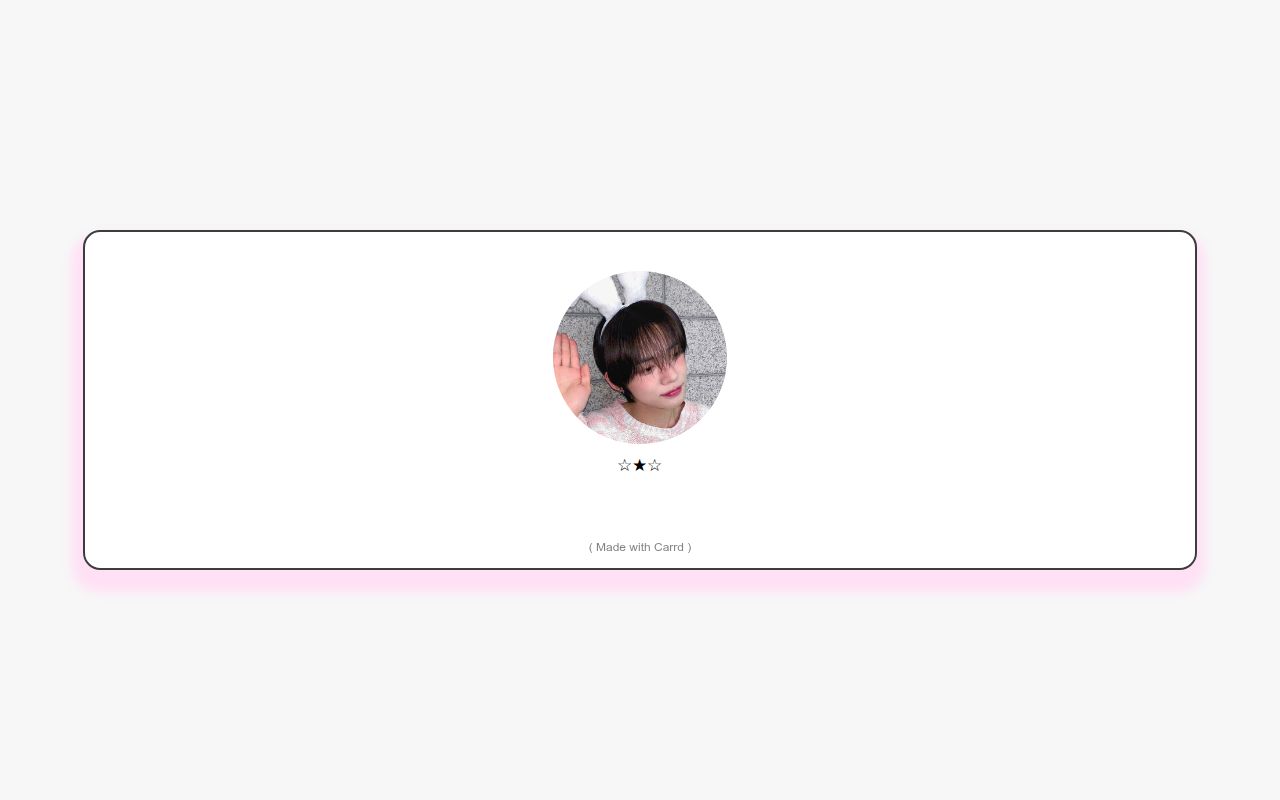 Carrd profile picture for @yoomin